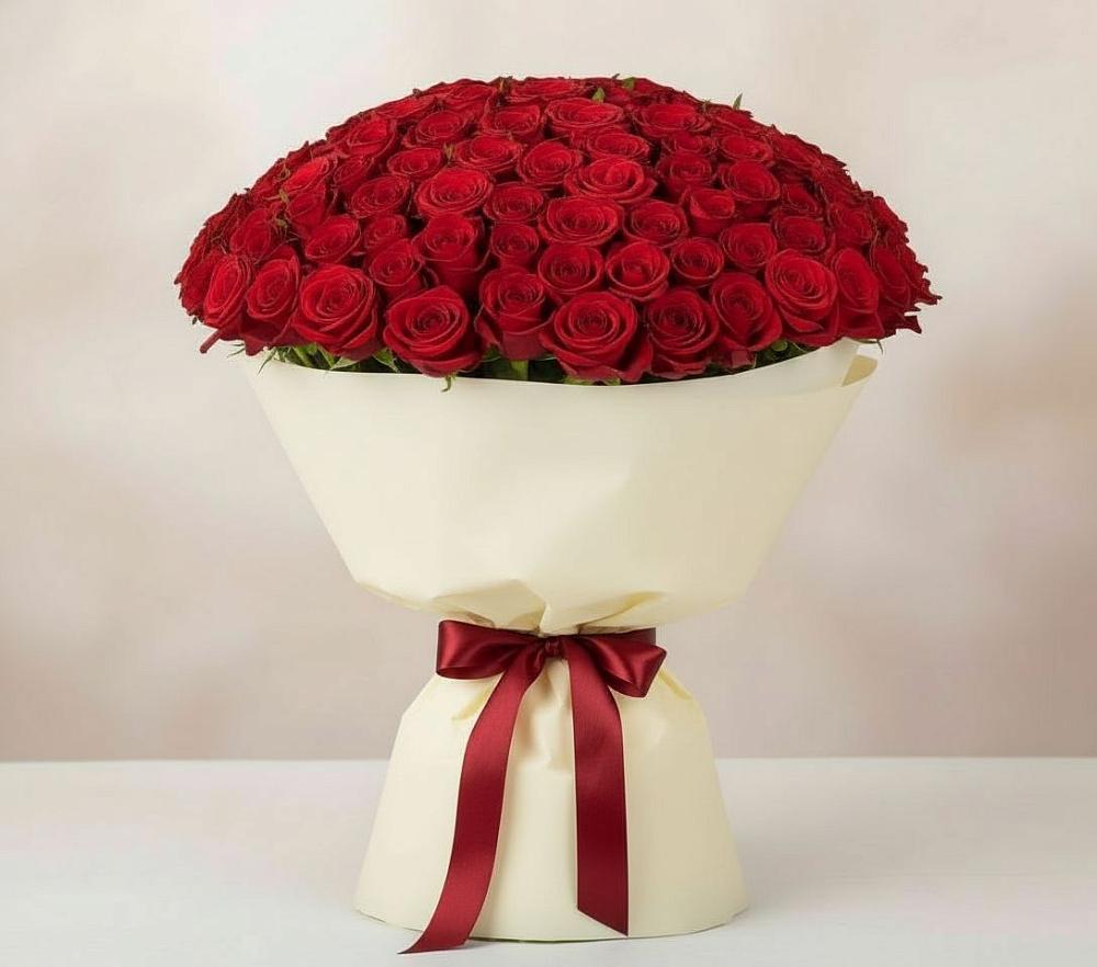 Букет 101 Красная роза Милано в Дурнихе
