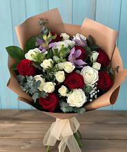 Букет цветов из:  Розы и Альстромерии в Дурнихе