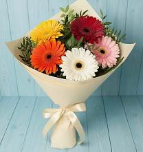 Букет цветов из:  Герберы #REPLACE_PRED# Дурнихе
