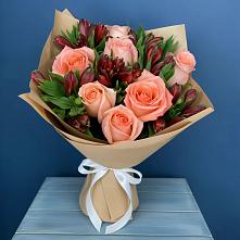 Букет цветов из:  Розы и Альстромерии в Дурнихе