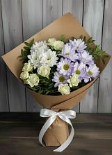 Букет цветов из:  Хризантемы и Розы в Дурнихе