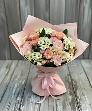 Букет цветов из:  Гвоздики, Розы и Хризантемы в Дурнихе