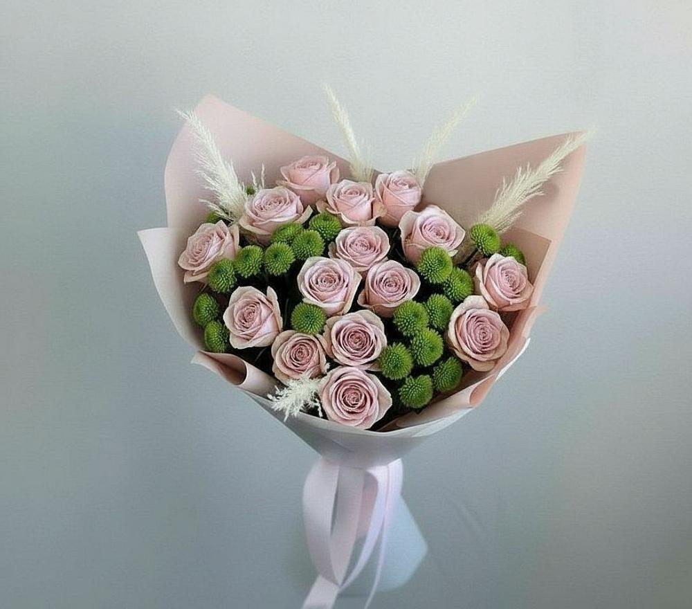 Букет цветов из: Розы и Хризантемы в Дурнихе