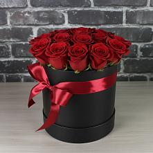 Цветочная композиция из Розы в шляпной коробке #REPLACE_PRED# Дурнихе