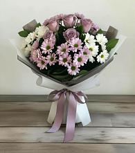 Букет цветов из:  Хризантемы и Розы в Дурнихе