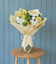 Букет цветов из:  Хризантемы и Розы #REPLACE_PRED# Дурнихе