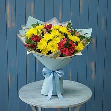 Букет цветов из:  Альстромерии и Хризантемы в Дурнихе