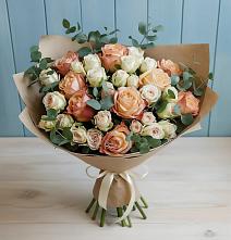 Букет цветов из:  Альстромерии и Розы #REPLACE_PRED# Дурнихе